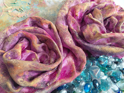 3D Painting Panel "Roses in a Vase"